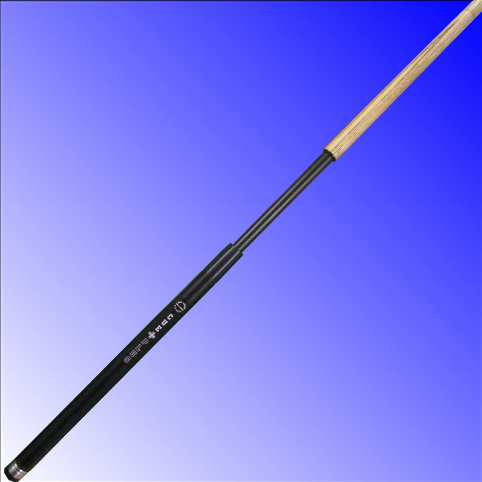 Cueplus 57 AW extendable snooker cue black cap - open