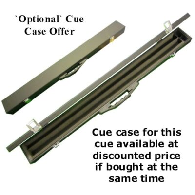 Box case for a 2pc mid jointed cue